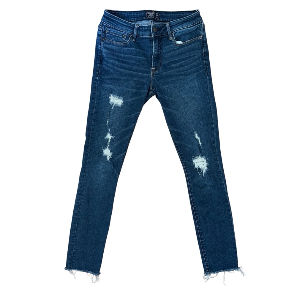 Abercrombie & Fitch Harper Low‎ Rise Ankle Distressed Skinny Jeans Size 26/2